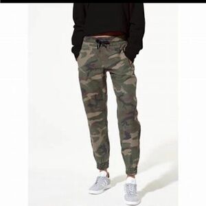 TNA Green Camouflage “jogger style” Pants